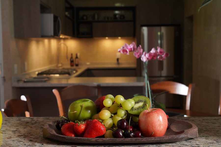 Interior con artesanía local